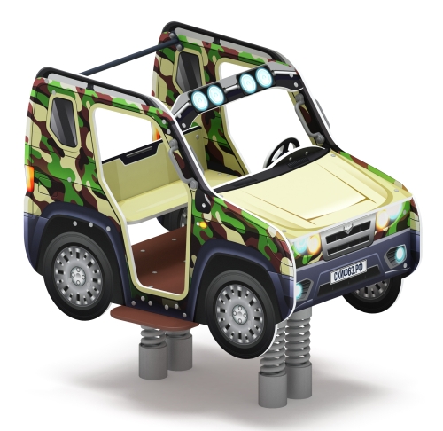Джип Сафари - Качалка на пружине двухместная машинка - ИО 23.03.05-10