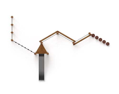Игровой комплекс (лиственница темный) ДИК 2.24.07-Л.И1.01 фото 4