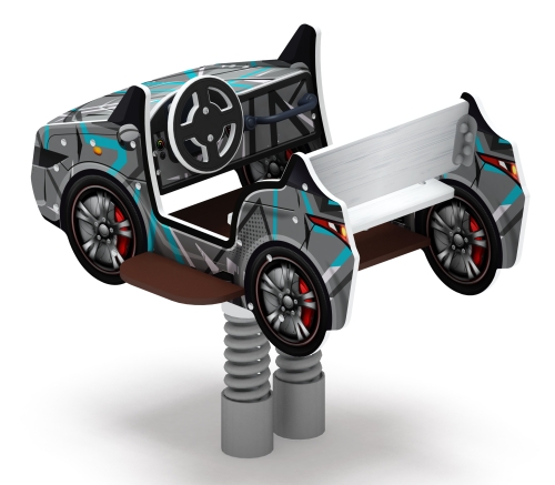 Кабриолет - Качалка на пружине двухместная машинка - ИО 23.03.02-04.И1 фото 3