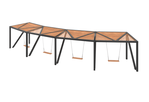 Парковые качели "Парма" с сиденьем