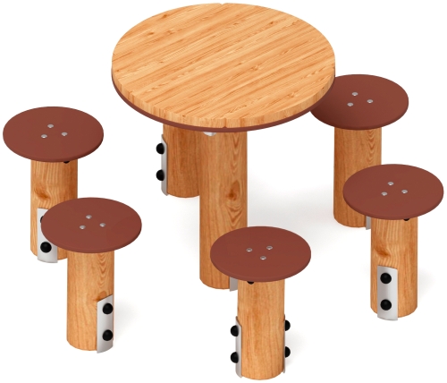 Столик взрослый (лиственница) МФ 32.01.05-Л.И1 фото 5