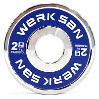 Диск стальной тренировочный 2 кг WERK SAN  (сертификат IWF)