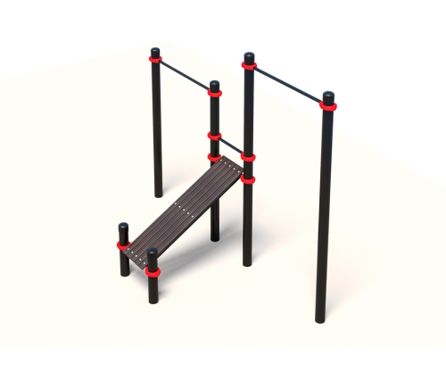 Турники  с лавочкой для пресса (PAW-20) фото 2