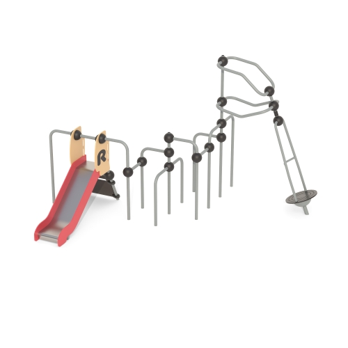 Romana Детский спортивно-игровой комплекс с горкой серия "Сфера" Romana 057.07.00