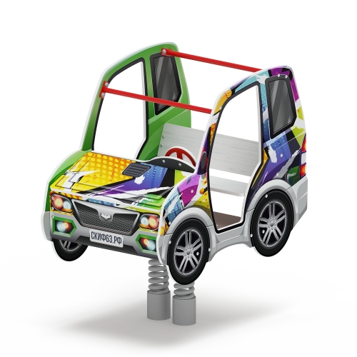 Машинка - Качалка на пружине двухместная машинка - ИО 23.03.01-02 фото 6