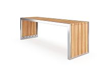 Скамейка уличная "Бостон" (нержавеющая сталь)