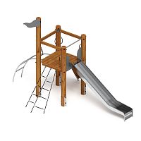 Игровой комплекс (лиственница темный) ДИК 2.24.01-Л.И1.01