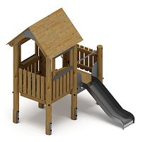 Игровой комплекс (лиственница орех) ДИК 1.24.01-Л.И1.02