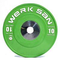 Диск соревновательный 10 кг WERK SAN (сертификат IWF)