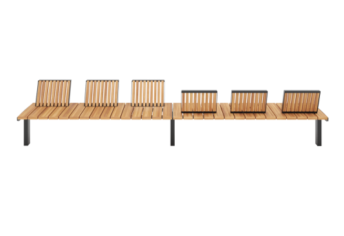 Скамья уличная «Мальта» прямая со спинкой фото 3