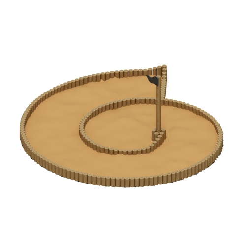 Песочница Улитка (Лиственница орех анкера) ИО 5.24.03-Л.И1.02 фото 2