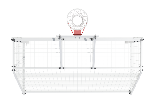 Ворота футбольные с баскетбольным щитом 900х600 мм (3160х1581х3493 мм) фото 3