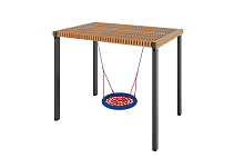 Качели «Викса» с качелями "Гнездо"