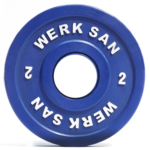 Диск соревновательный 2 кг WERK SAN (сертификат IWF)