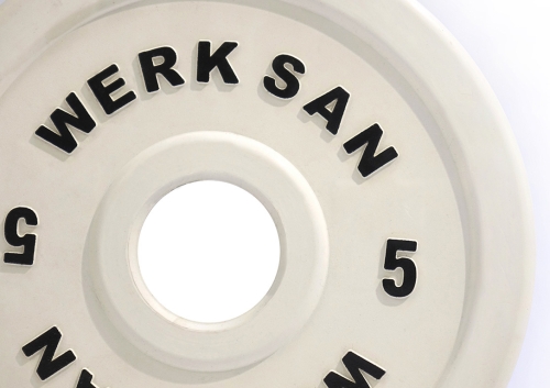 Диск соревновательный 5 кг WERK SAN (сертификат IWF) фото 2