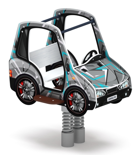 Машинка - Качалка на пружине двухместная машинка - ИО 23.03.01-04 фото 3