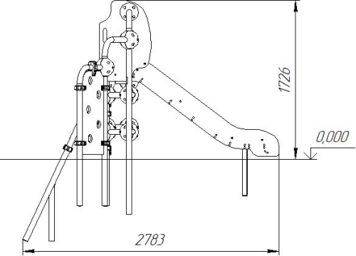 Romana Детский уличный спортивно-игровой комплекс серия "Сфера" Romana 057.08.00 фото 4
