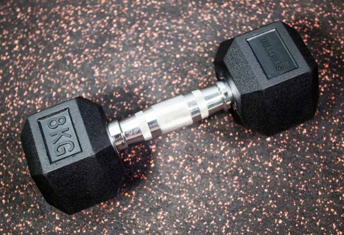 Гексагональная (шестигранная) гантель 8 кг