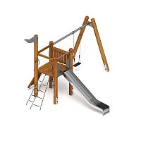 Игровой комплекс (лиственница темный) ДИК 2.24.03-Л.И1.01