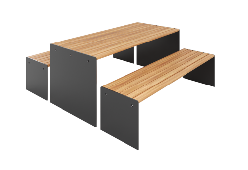 Уличный стол и скамейки "Сицилия" (комплект) фото 2