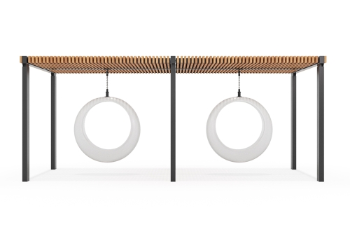 Качели «Викса» двойная (светящееся кольцо) фото 2