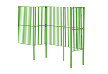 Секция ограждения спортивной площадки "Ниша для ворот"