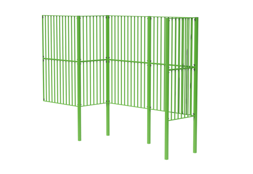 Секция ограждения спортивной площадки "Ниша для ворот"