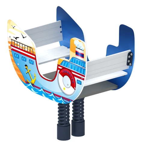 Пароходик - Качалка на пружине двухместная - ИО 23.17.01 фото 3