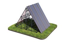 OCR препятствие "Гора с канатами + сетка"