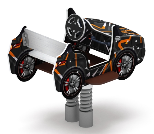 Кабриолет - Качалка на пружине двухместная машинка - ИО 23.03.02-05.И1 фото 2