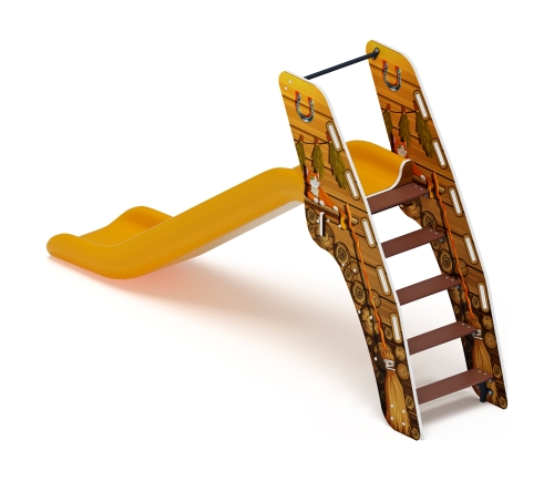 Горка пластиковая - ИО 42.01.01-06 - (желтый скат) H=1200 (Эко) фото 3