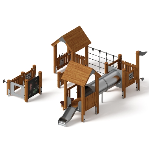 Игровой комплекс (лиственница темный) ДИК 1.24.02-Л.И1.01 фото 2