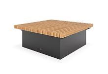 Скамейка уличная "База" квадратная