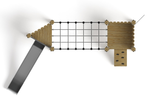 Игровой комплекс (лиственница орех) ДИК 2.24.05-Л.02.И1.02 фото 4