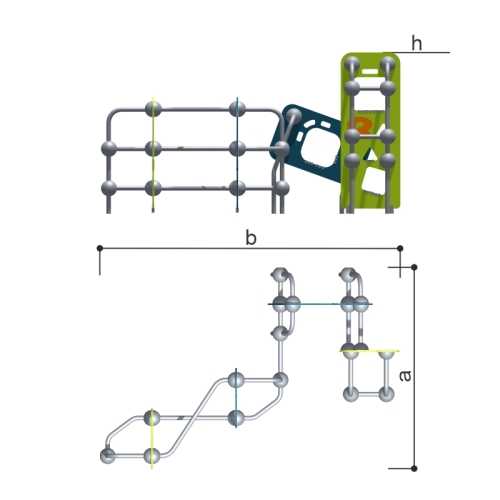 Romana Детский спортивно-игровой комплекс для улицы серия "Сфера" Romana 057.18.00 фото 2