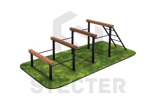 Элемент полосы препятствий "Разрушенная лестница" фото 2