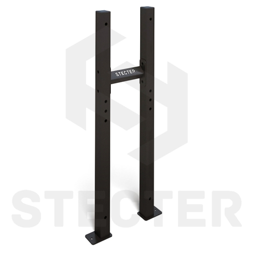 Стеллажная стойка - двойная с перемычкой (к-кт) Н=1160 мм