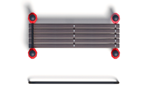 Лавочка для пресса с упором для ног и перекладиной (PAW-35) фото 6