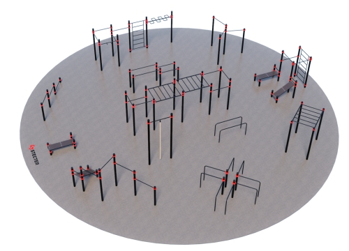 Проект "Парковая площадка для Воркаут 4-1"