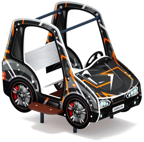 Машинка (черная) - Беседка машинка средняя - МФ 10.03.01-05.И1