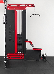 Грузоблочный модуль "Верхняя и нижняя тяга" (вес стека - 100 кг) (Красный/черный)