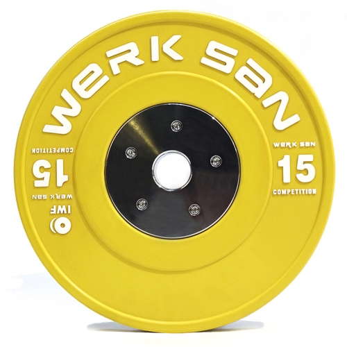 Диск соревновательный 15 кг WERK SAN (сертификат IWF)