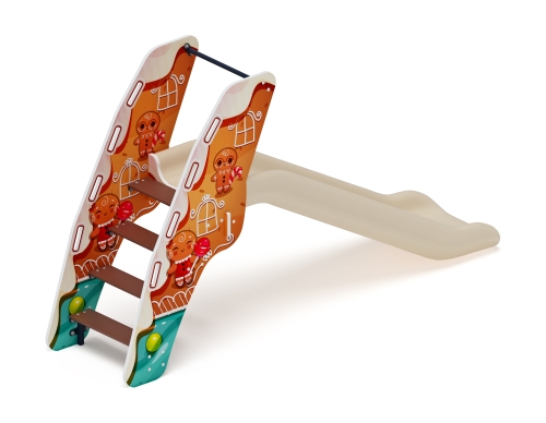 Горка пластиковая - ИО 42.01.05-03 - (бежевый скат) (Пряник)  H=900 фото 2