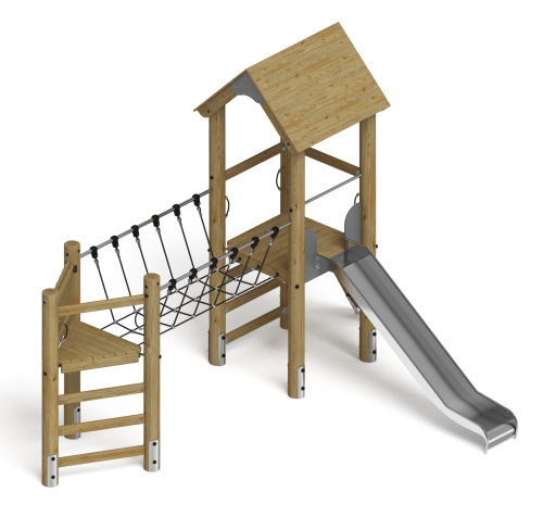 Игровой комплекс (лиственница орех) ДИК 2.24.05-Л.01.И1.02 фото 5