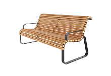 Скамья уличная "Комфорт"