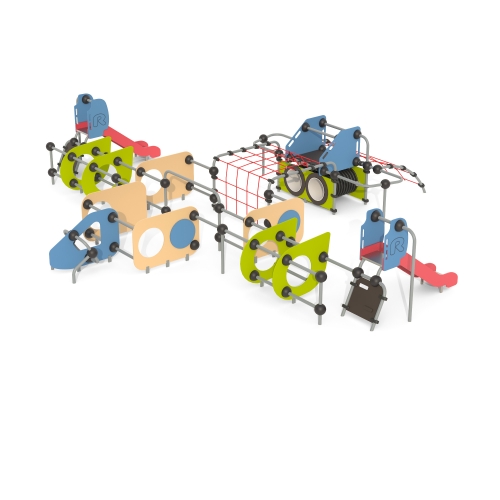 Romana Детский спортивно-игровой комплекс серия с 2-мя горками "Сфера" Romana 057.24.00