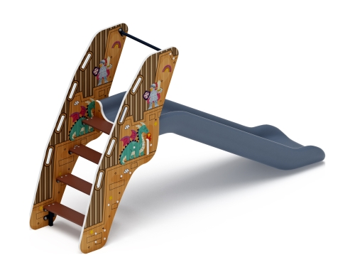 Горка пластиковая - ИО 42.01.05-05 - (серый скат) (Картонное королевство)H=900 фото 2