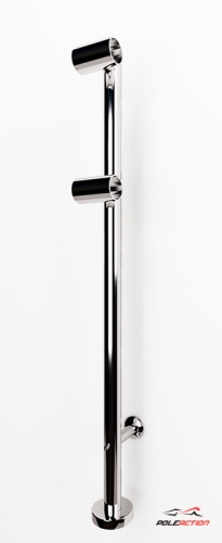 Модель №20 Стойка 2-х уровневого балетного станка Элегант (нержавеющая сталь)