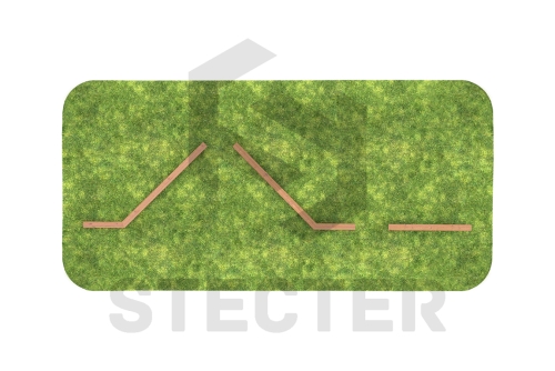 Элемент полосы препятствий "Разрушенный мост из 3-х элементов" фото 5