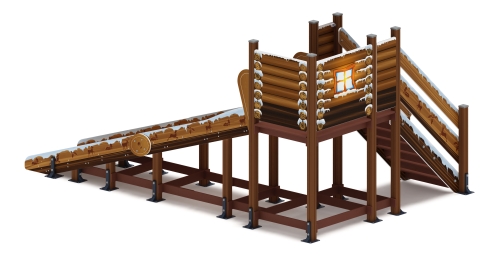 Горка Зима (коричневый) (под анкера) - ИО 49.01.01-13.И1 - Н=1500 фото 3